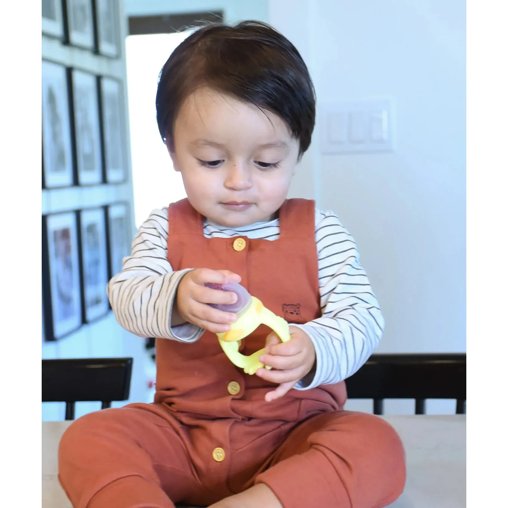 melii Silicone Fresh Feeders for Babies - Safe Introduction to Solid Foods with Teething Relief - Easy to Hold Handles, BPA-Free, Microwave Safe