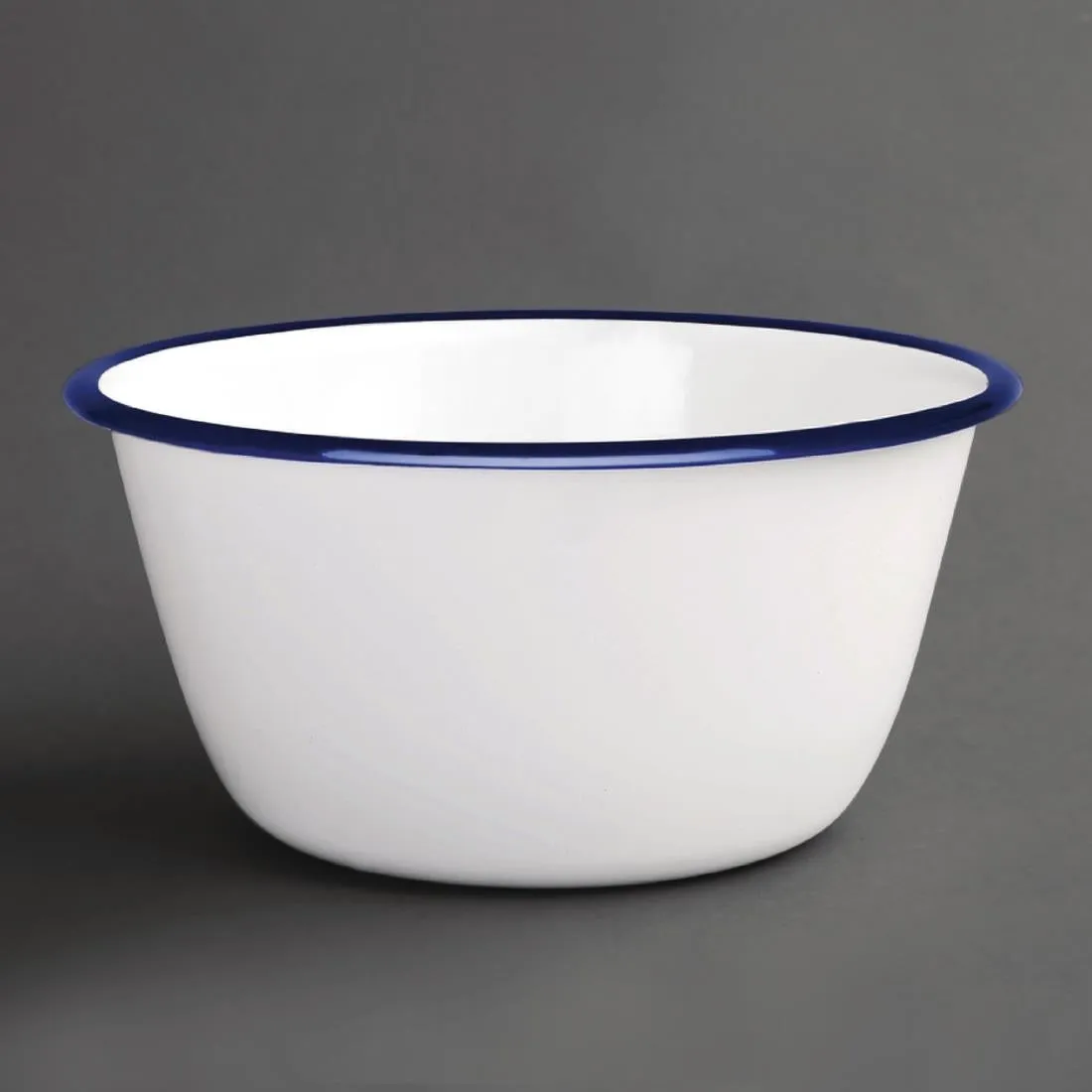 Olympia Enamel Pudding Bowls 155mm (Pack of 6)