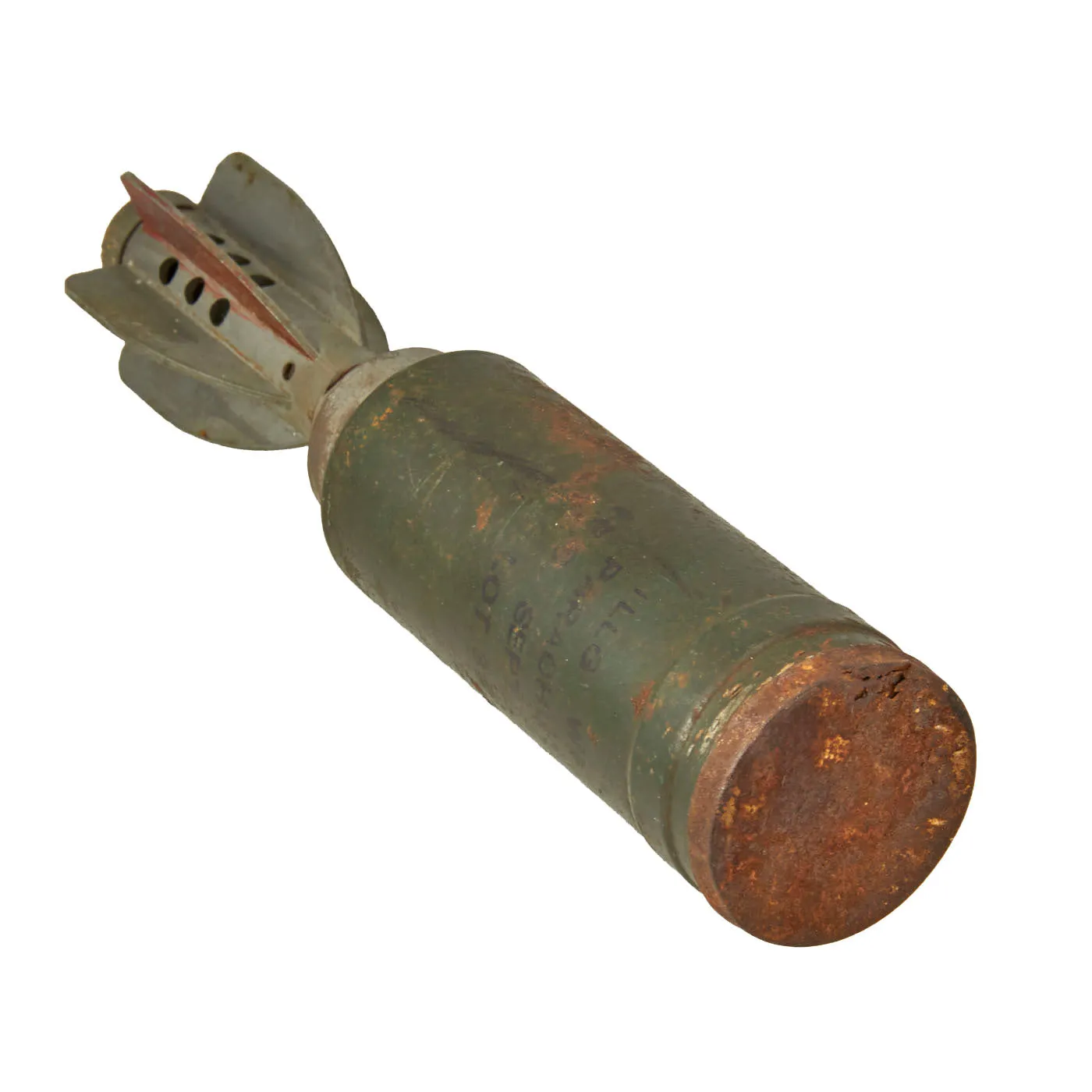 Original British WWII Ordnance SBML Two-Inch Mortar Illumination Parachute Round - INERT - Dated September 1942