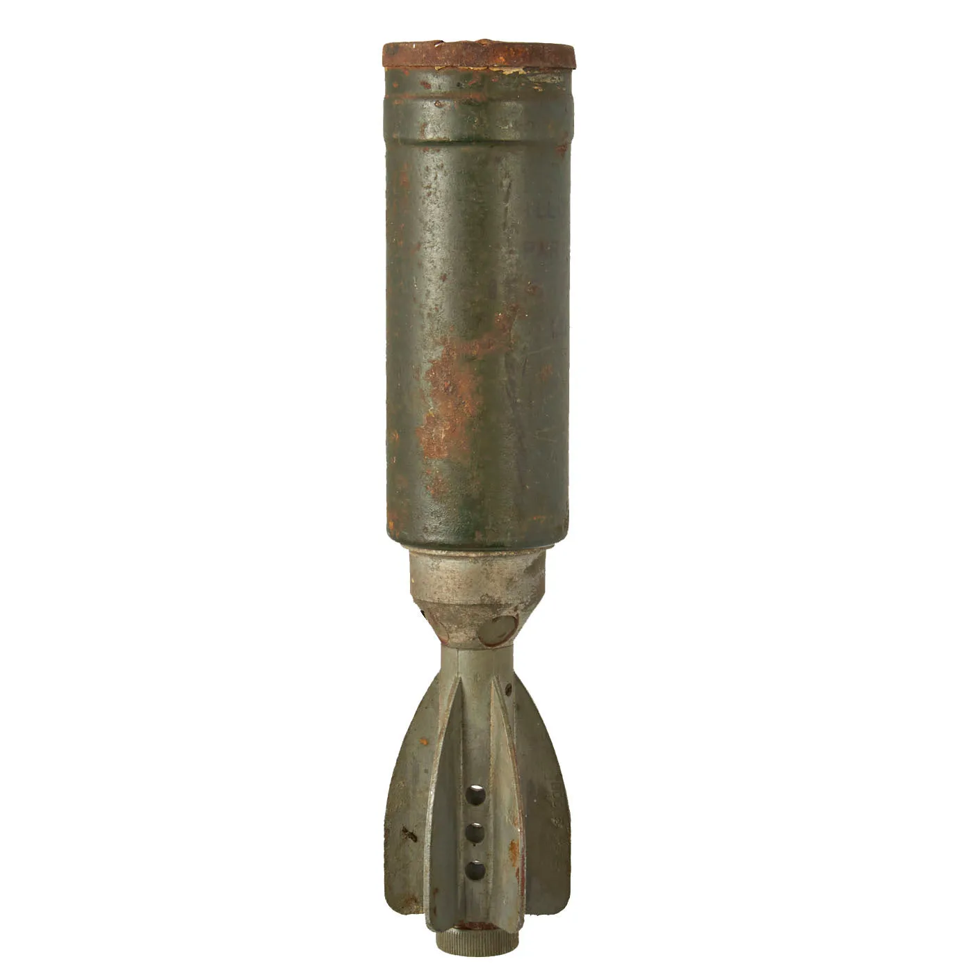 Original British WWII Ordnance SBML Two-Inch Mortar Illumination Parachute Round - INERT - Dated September 1942