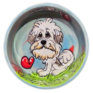 Peely Wally Shih Tzu  | Small Ceramic Personalized Bowl