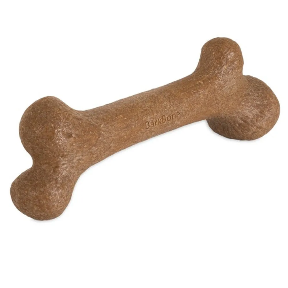 Pet Qwerks Dinosaur BarkBones Peanut Butter Nylon Tough Dog Toys 3 Sizes