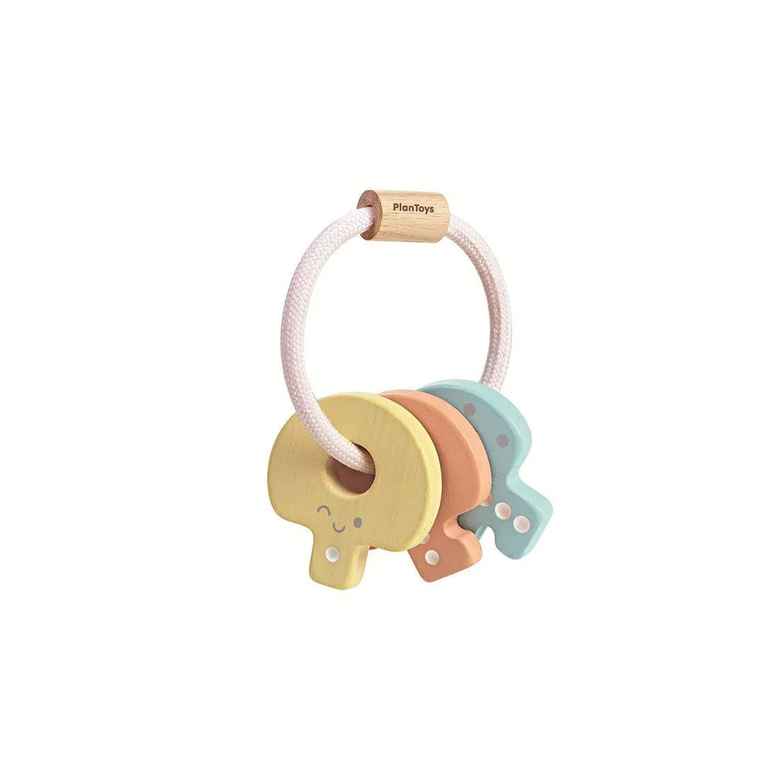 Plan Toys Key Rattle - A Touch of Pastel