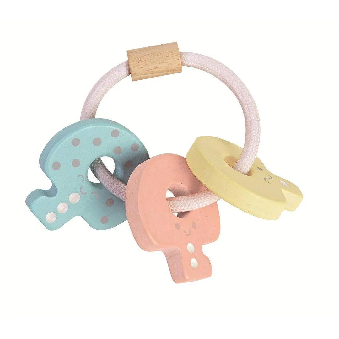 Plan Toys Key Rattle - A Touch of Pastel