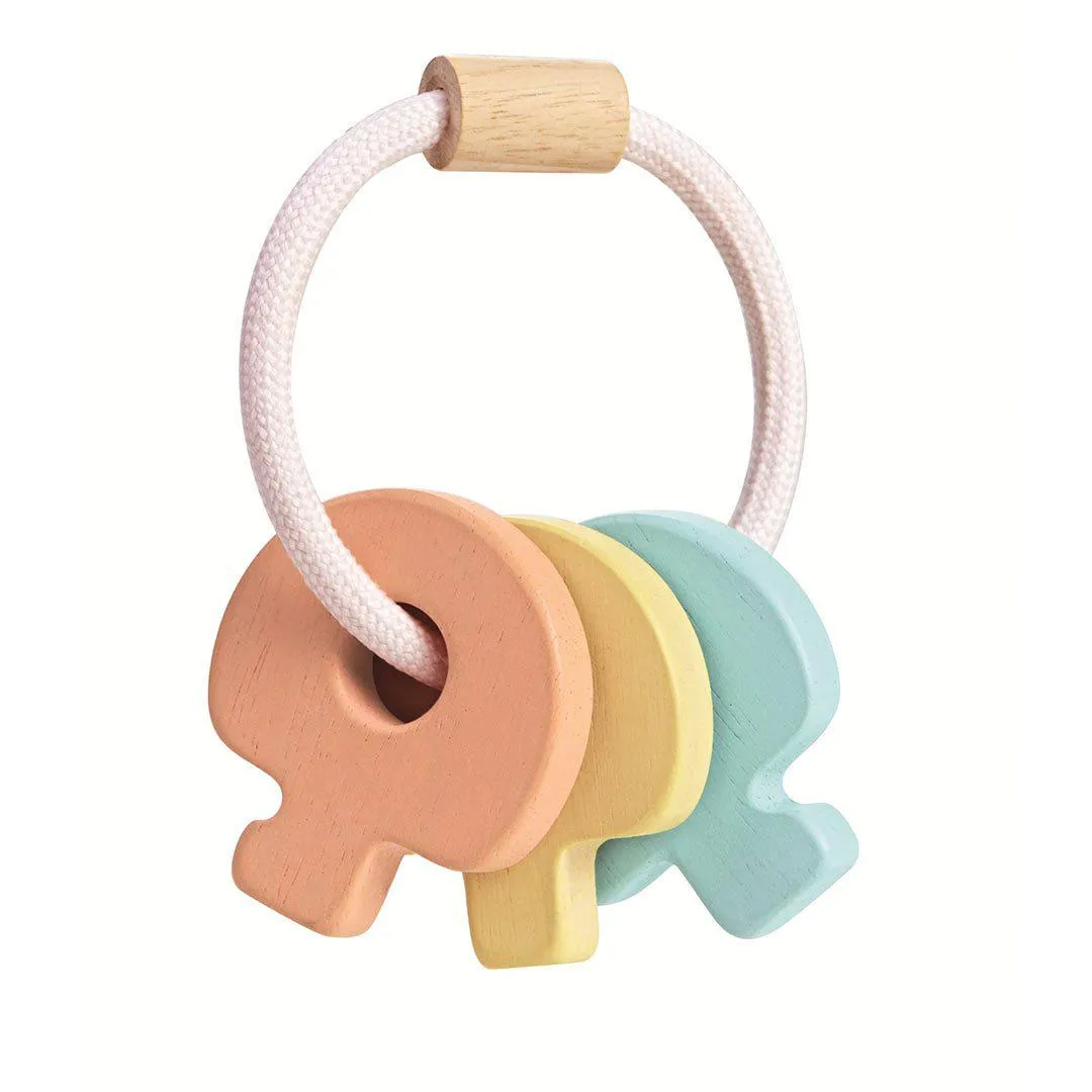 Plan Toys Key Rattle - A Touch of Pastel