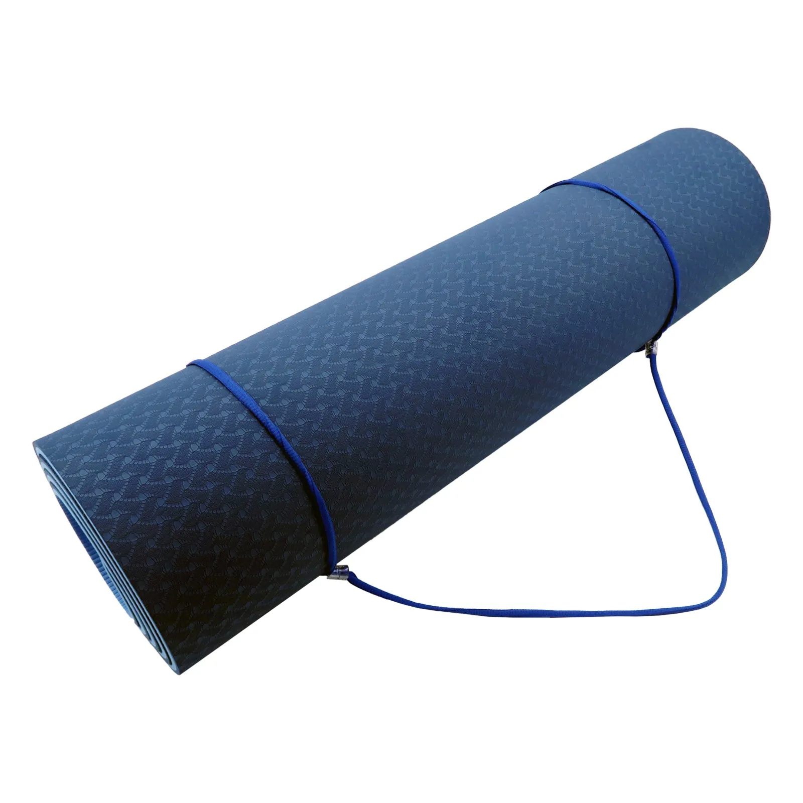 Powertrain TPE Pilates Exercise Yoga Mat 8mm - Dark Blue