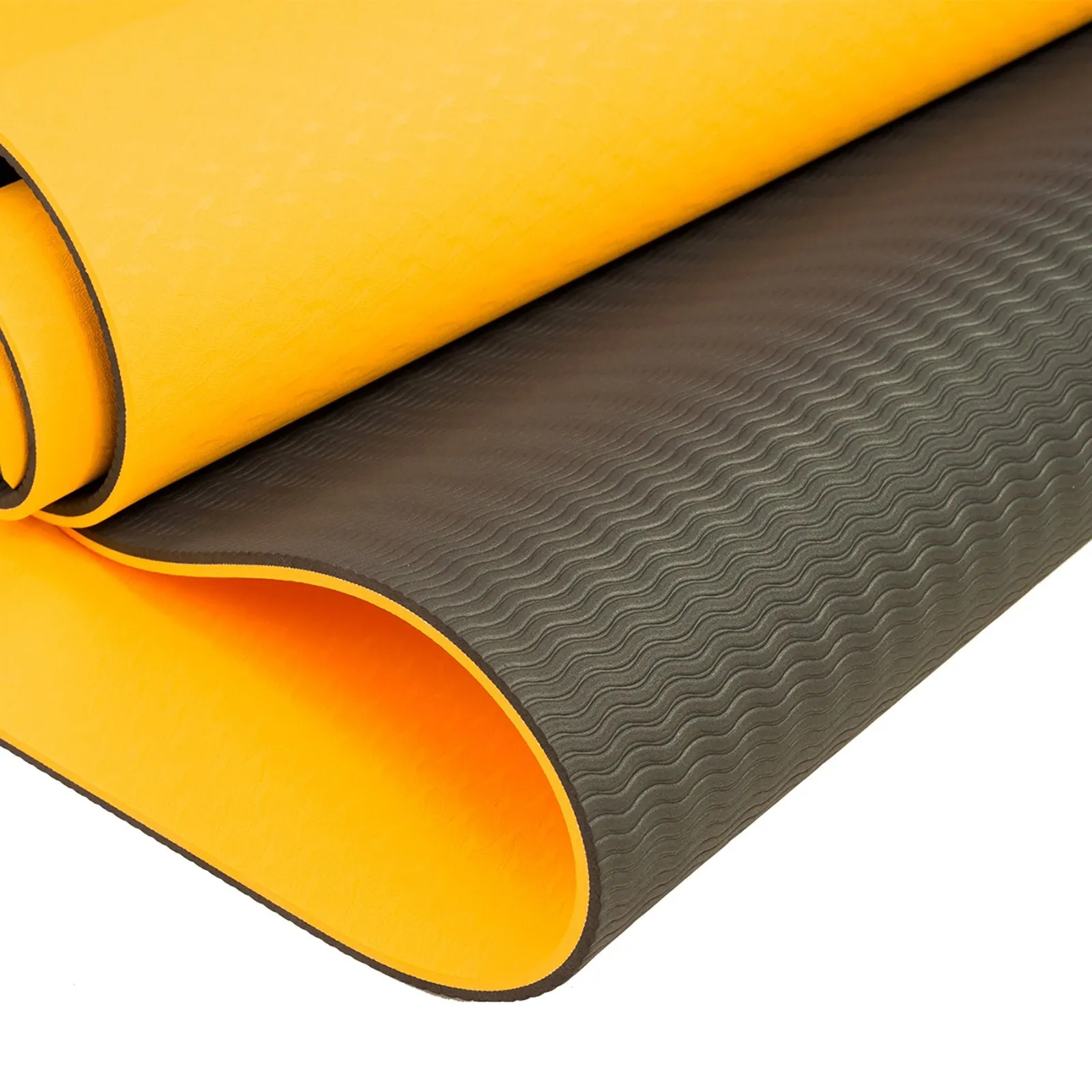 Powertrain TPE Pilates Exercise Yoga Mat 8mm - Orange