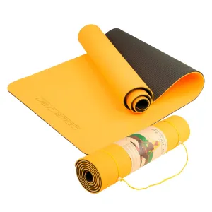 Powertrain TPE Pilates Exercise Yoga Mat 8mm - Orange