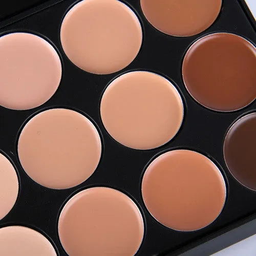 Professional 15 Color Camouflage Concealer Make Up Cream Palette