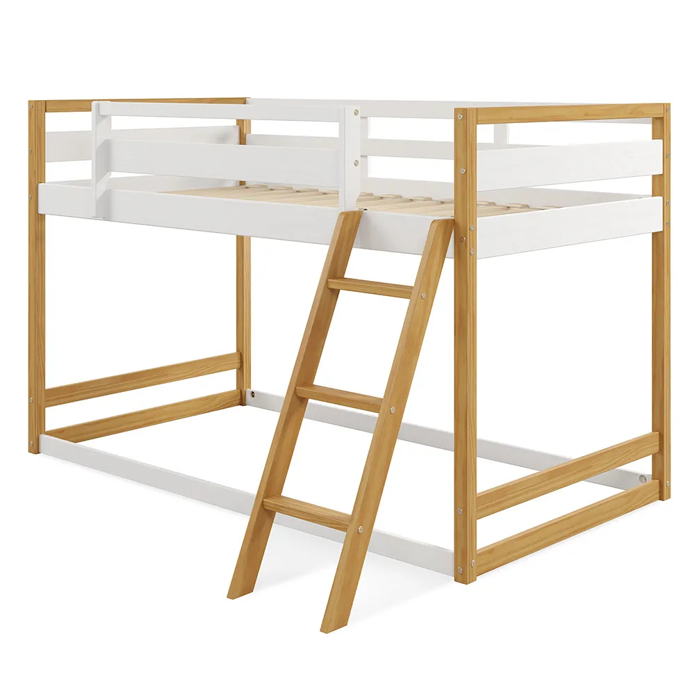 Quadra Bunk Bed - White and Natural