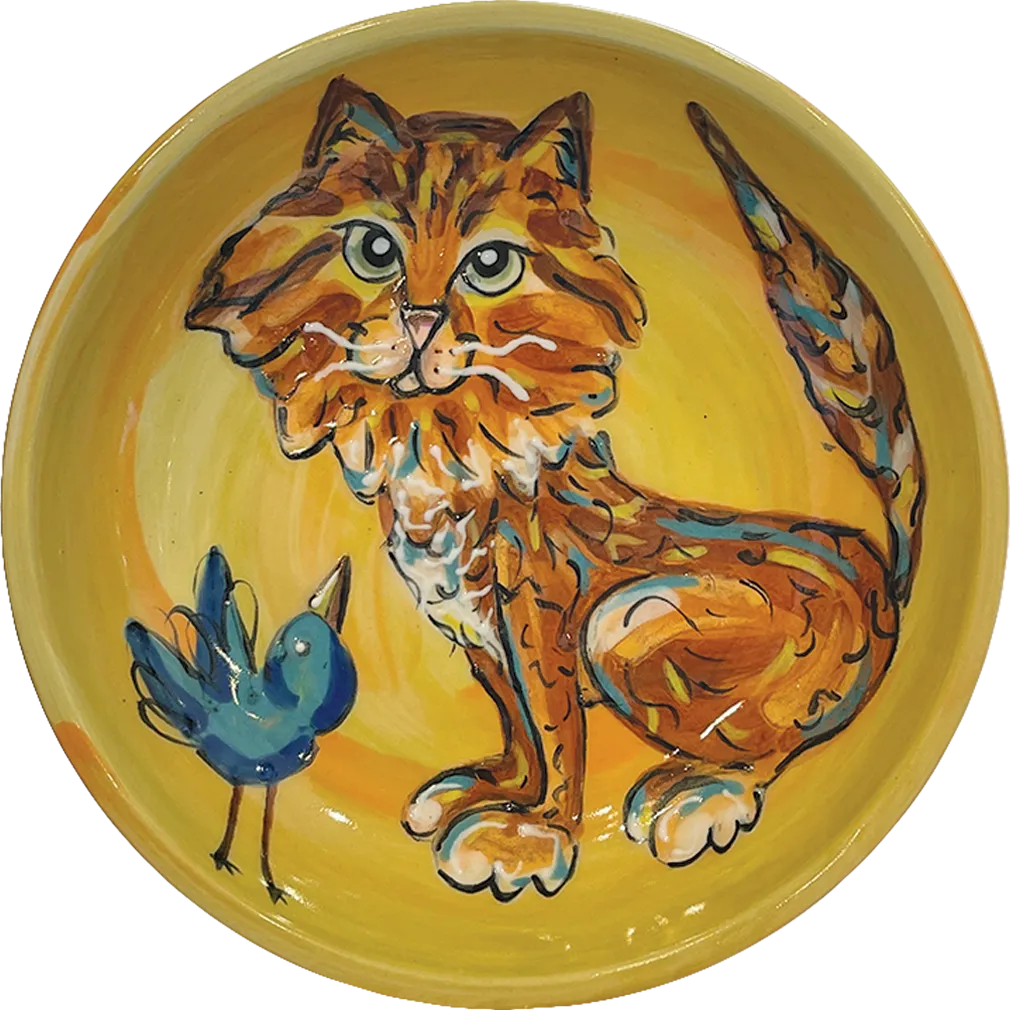 "Tuxedo Connection" Cat Dish