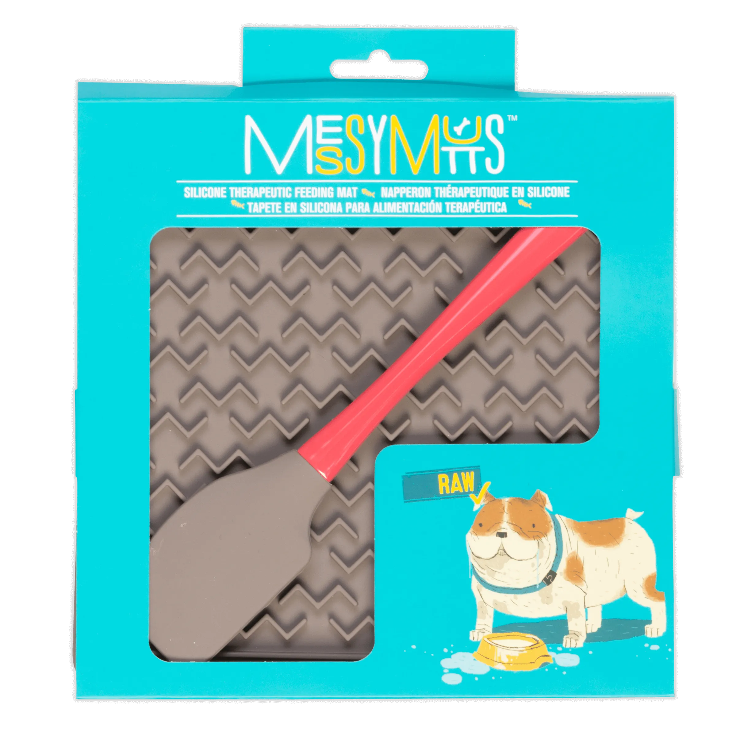 Silicone Therapeutic Dog Lick Mat with Silicone Spatula