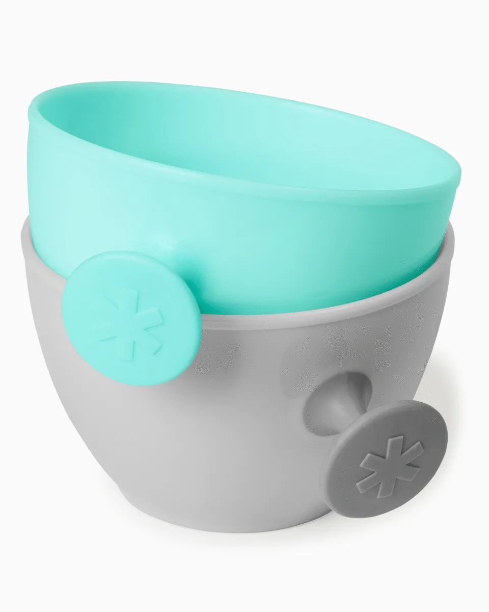 Skip Hop Easy-Feed Mealtime Set Weaning Accessory - Teal/Grey