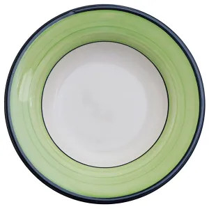 Spree Lime Rimmed Soup Bowl - Set of 4