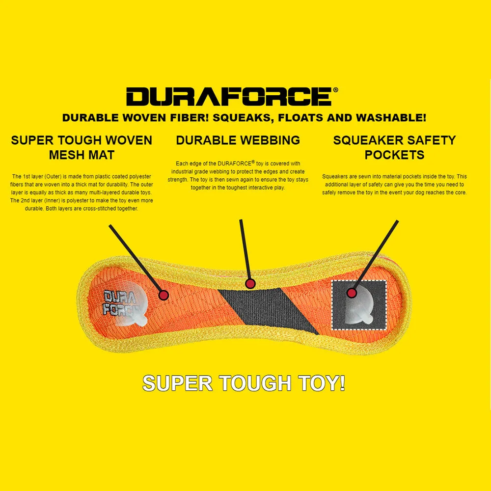 Tuffy Duraforce Star Tough Dog Orange/Yellow