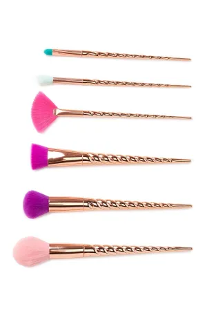 Unicorn Makeup Brush 6-Piece Set -  Rainbow