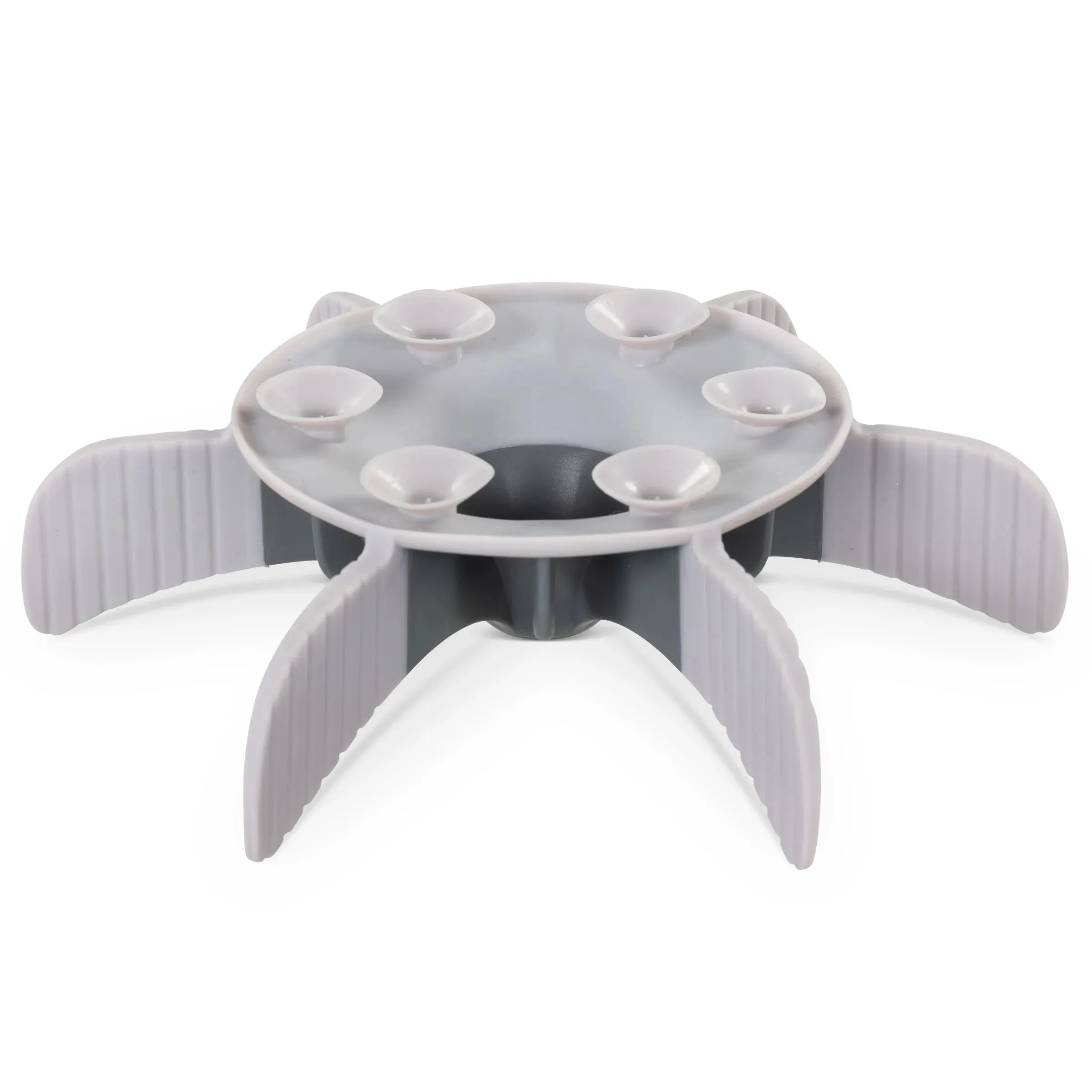 Universal Slow Feeder Bowl Insert with Suction, 7.5", Cool Grey