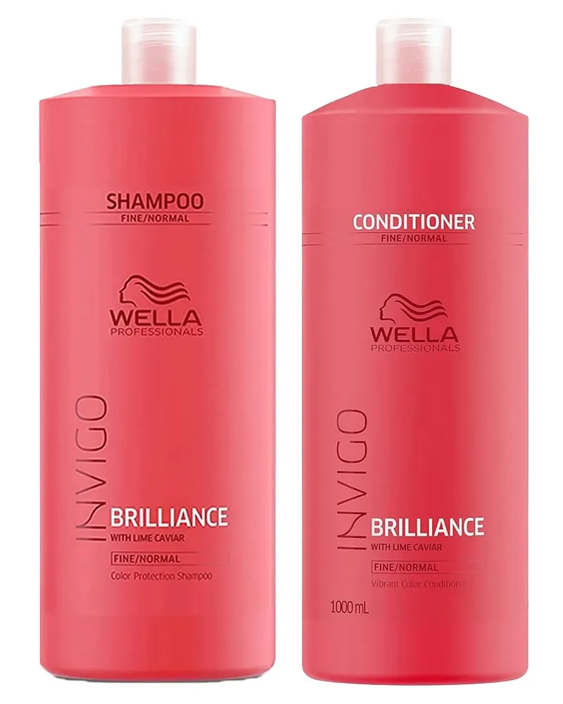 Wella Professionals Invigo Brilliance Shampoo Normal   Wella Professionals Invigo Brilliance Conditioner Normal Hair