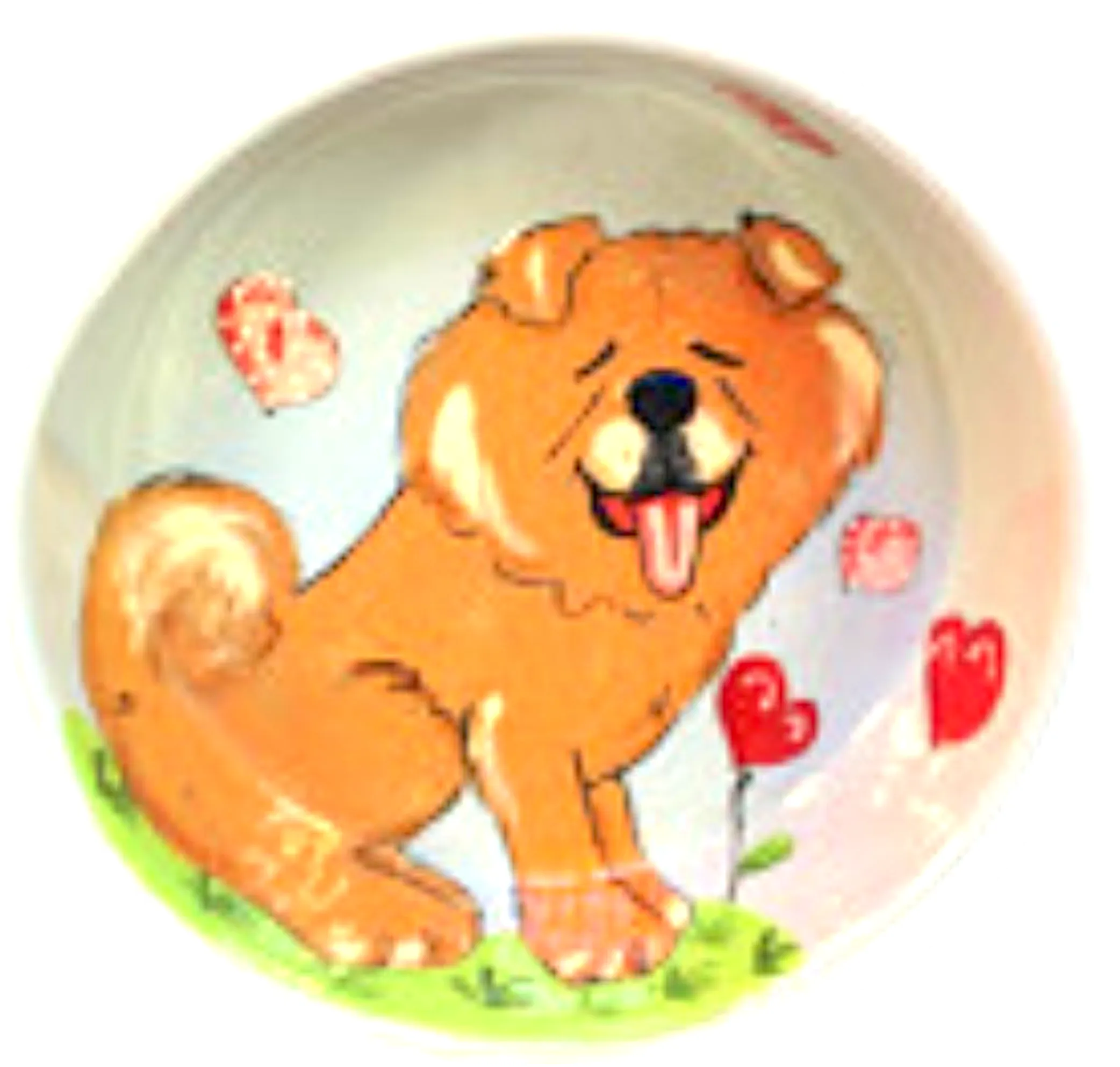 Whimsical Chow Chow Bowl