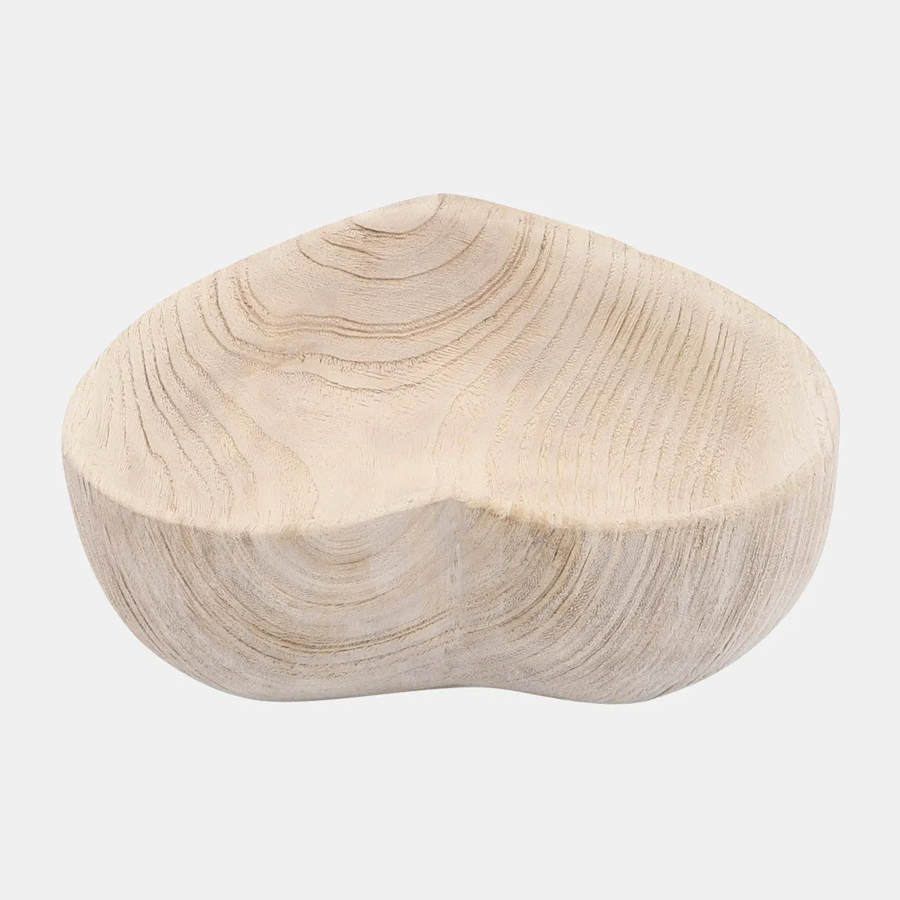 Wood, S/2 9/10" Heart Bowls, Natural