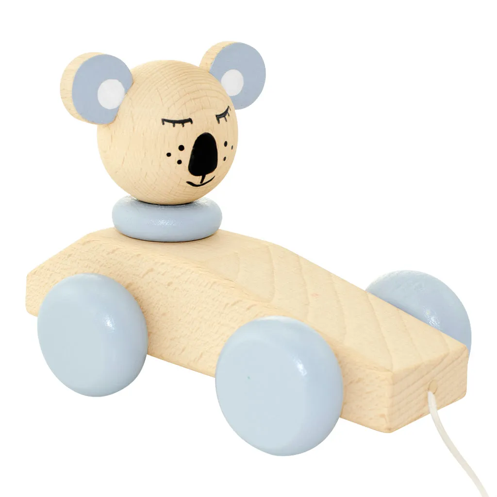 Wooden Pull Along Toy Koala - Neville