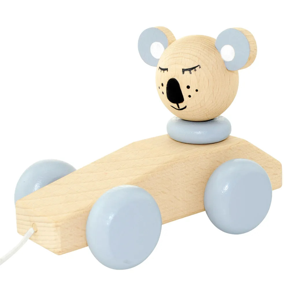 Wooden Pull Along Toy Koala - Neville