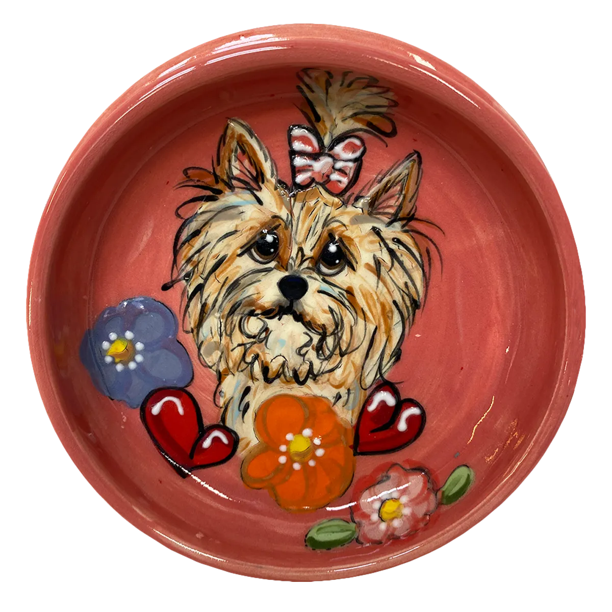 Yorkie Bowl by Debby Carman