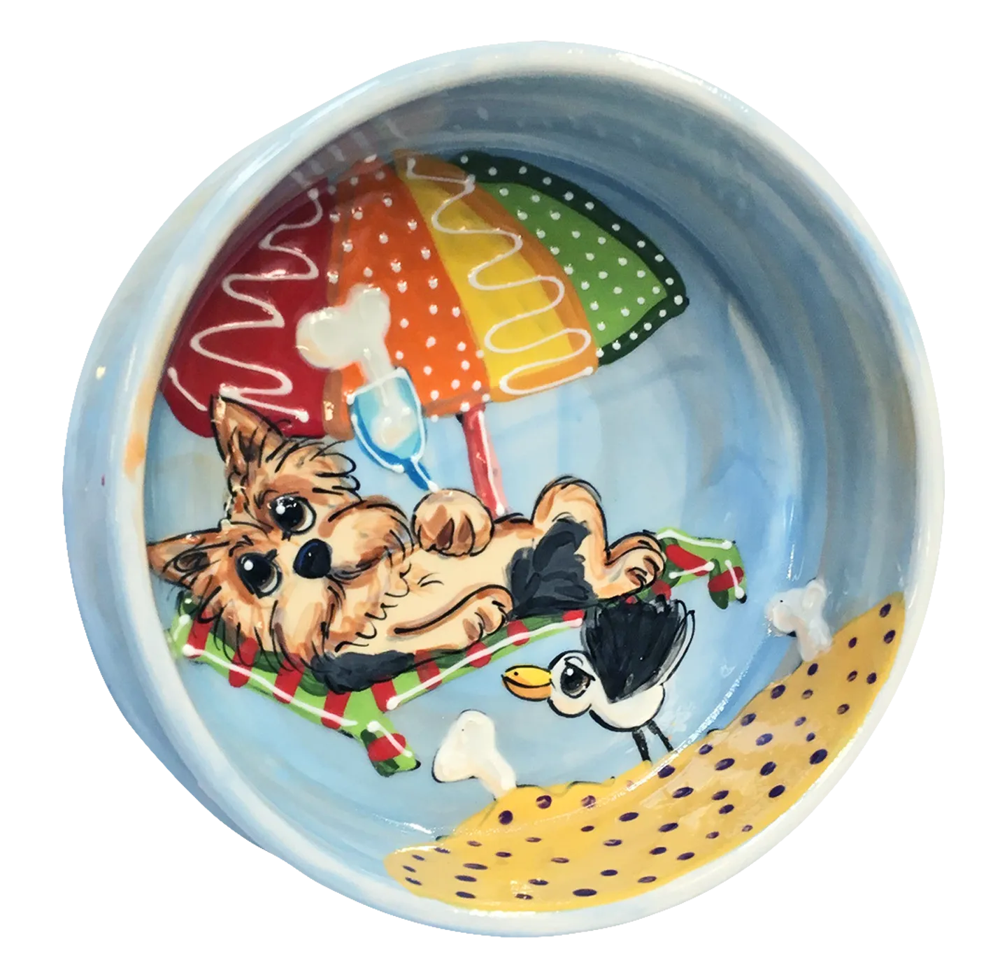 Yorkie Terrier | Hand Painted Pet Bowl