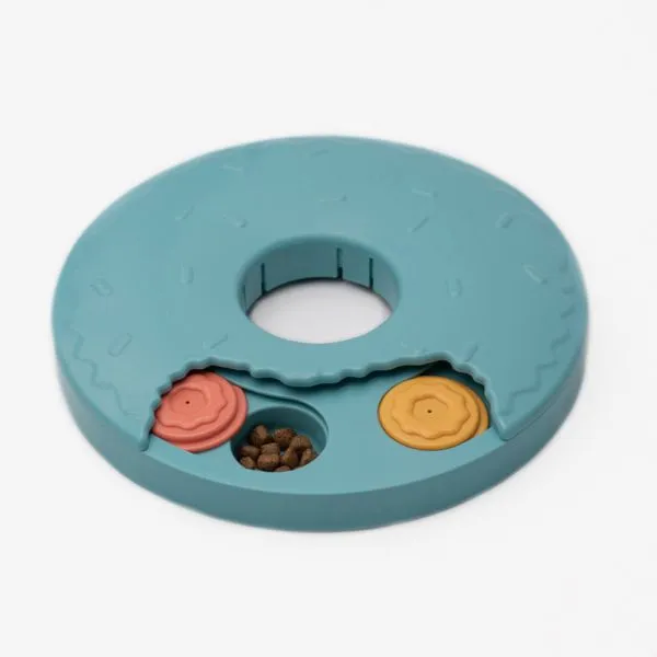 ZippyPaws SmartyPaws Puzzler Feeder Bowl For Dogs, Donut Slider