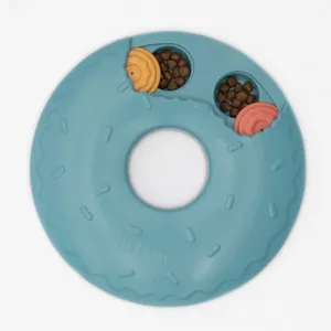 ZippyPaws SmartyPaws Puzzler Feeder Bowl For Dogs, Donut Slider